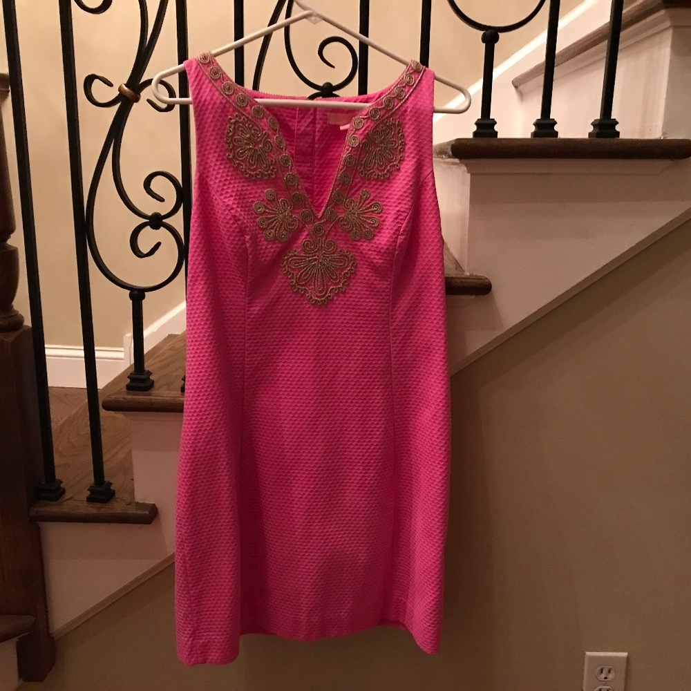 Lilly Pulitzer bright pink dress size 8
